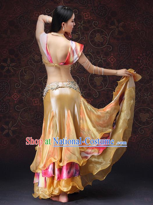 Indian Oriental Dance Bra and Skirt Uniforms Asian Belly Dance Performance Costumes