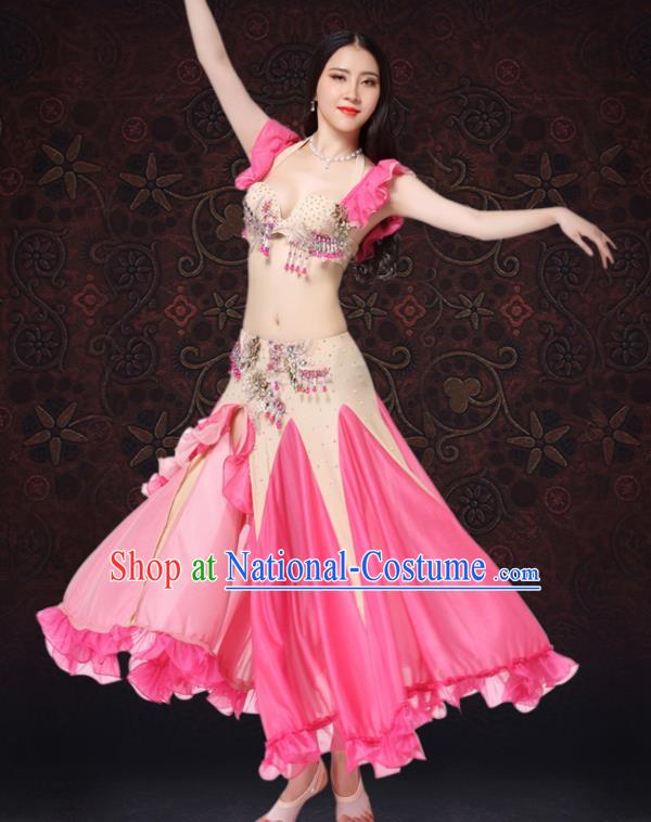 Indian Oriental Dance Bra and Skirt Uniforms Asian Belly Dance Performance Costumes