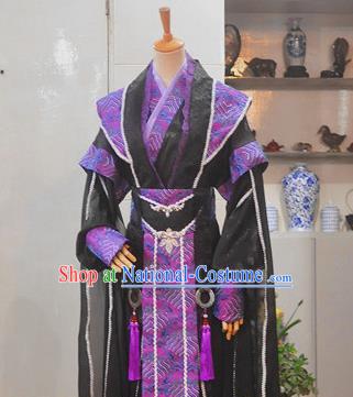 Chinese Ancient Prince Hanfu Clothing Drama Cosplay Chivalrous Male Apparels Han Dynasty Swordsman Garment Costumes