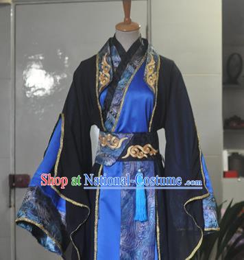 Chinese Ancient Knight Hanfu Clothing Drama Cosplay Royal Highness Apparels Jin Dynasty Swordsman Garment Costumes