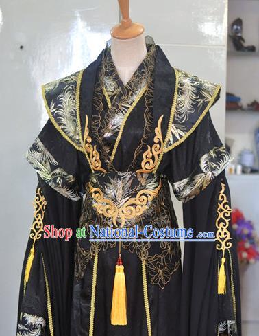 Chinese Qin Dynasty King Garment Costumes Ancient Emperor Hanfu Clothing Drama Cosplay Royal Highness Apparels