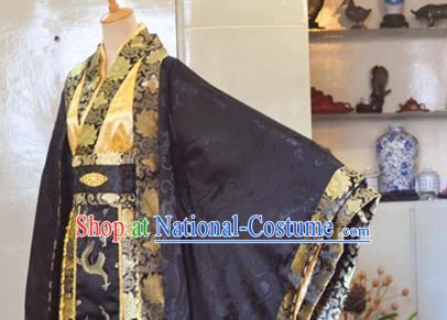 Chinese Ancient King Hanfu Clothing Drama Cosplay Nobility Childe Apparels Han Dynasty Emperor Garment Costumes