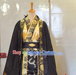 Chinese Ancient King Hanfu Clothing Drama Cosplay Nobility Childe Apparels Han Dynasty Emperor Garment Costumes