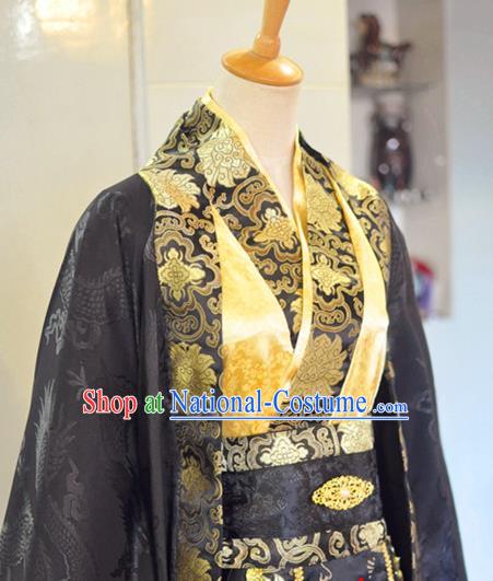 Chinese Ancient King Hanfu Clothing Drama Cosplay Nobility Childe Apparels Han Dynasty Emperor Garment Costumes