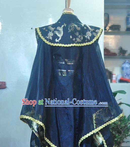 Chinese Drama Cosplay Emperor Black Apparels Zhou Dynasty King Garment Costumes Ancient Royal Highness Hanfu Clothing