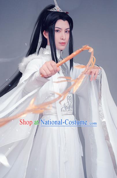 Chinese Game Cosplay Young Hero Chu Wanning Apparels Jin Dynasty Swordsman Garment Costumes Ancient Knight Clothing