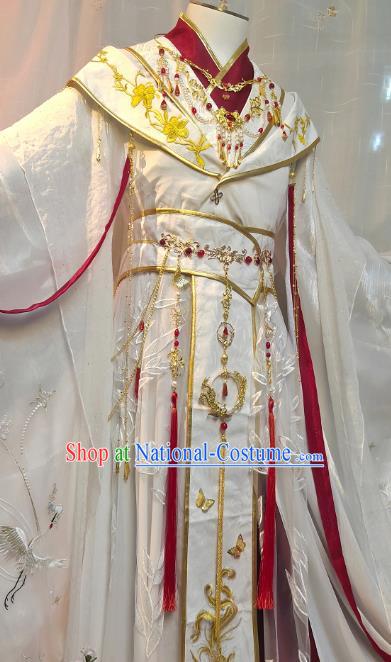 Chinese Han Dynasty Childe Garment Costumes Ancient Prince Xie Lian Clothing Cosplay King Apparels