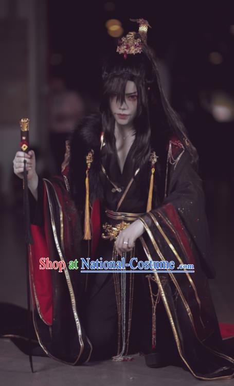 Chinese Cosplay Royal Highness Apparels Jin Dynasty Emperor Garment Costumes Ancient Swordsman King Clothing