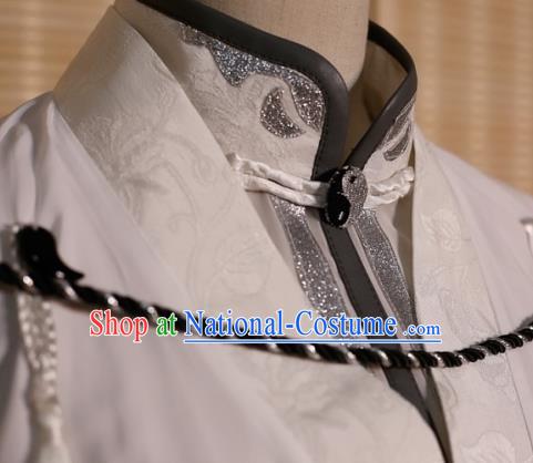 Chinese Ming Dynasty Childe Clothing Cosplay Swordsman Xiao Xingchen Apparels Ancient Taoist Priest Garment Costumes