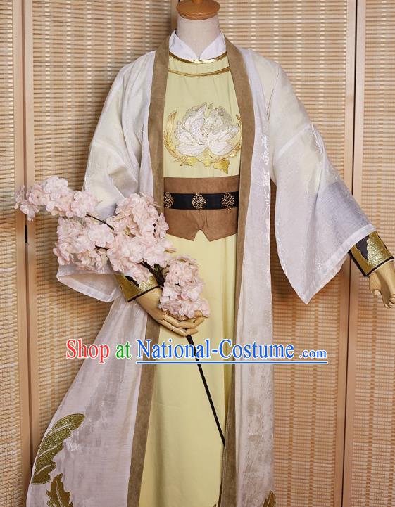 Chinese Cosplay Swordsman Jin Guangyao Apparels Ancient Knight Garment Costumes Tang Dynasty Chivalrous Male Clothing