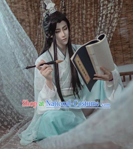 Chinese Cosplay Swordsman Shen Qingqiu Apparels Ancient Noble Childe Garment Costumes Jin Dynasty Prince Clothing