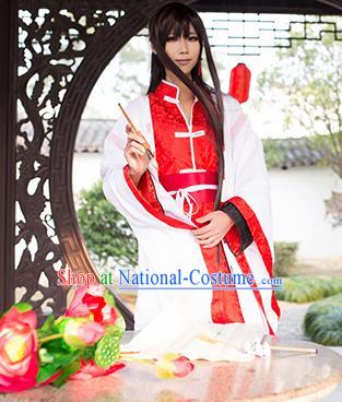 Chinese Ancient Scholar Garment Costumes Cosplay Swordsman Hanfu Clothing Traditional Ming Dynasty Childe Apparels