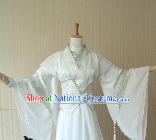 Chinese Cosplay Swordsman Gongyi Fei Hanfu Clothing Traditional Qin Dynasty Childe Apparels Ancient Prince Garment Costumes