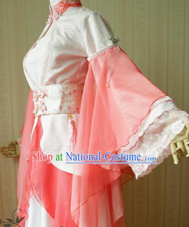 China Ancient Palace Lady Garments Traditional Jin Dynasty Princess Hanfu Dress Cosplay Swordswoman Jun Fu Clothing