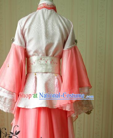 China Ancient Palace Lady Garments Traditional Jin Dynasty Princess Hanfu Dress Cosplay Swordswoman Jun Fu Clothing