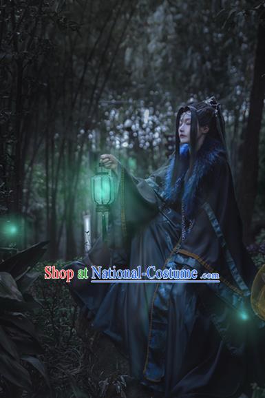 Chinese Cosplay King Qi Rong Hanfu Clothing Traditional Han Dynasty Prince Apparels Ancient Noble Childe Garment Costumes