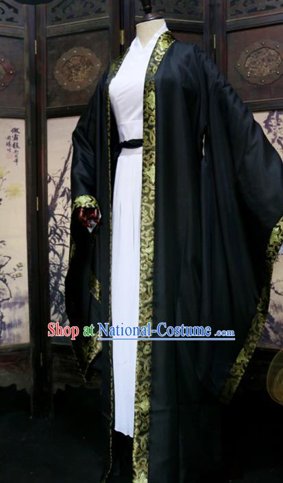 Chinese Cosplay Scholar Hanfu Clothing Traditional Han Dynasty Childe Apparels Ancient Swordsman Garment Costumes