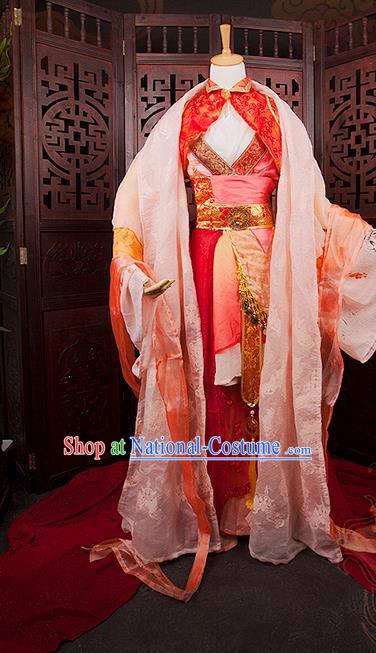 China Ancient Fairy Garments Traditional Jin Dynasty Palace Lady Hanfu Dress Cosplay Princess Clothing