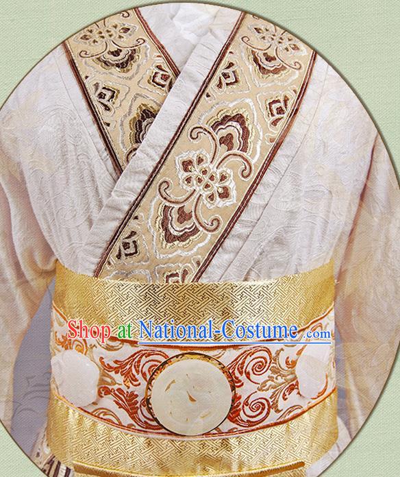 China Qin Dynasty Prince Garment Costumes Traditional Cosplay Swordsman Fu Su Hanfu Clothing Ancient Noble Childe Apparels