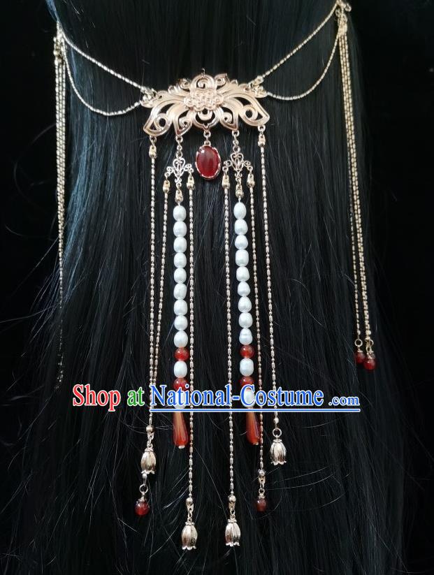 China Traditional Tang Dynasty Princess Tassel Hair Clasp Ancient Palace Lady Hair Accessories