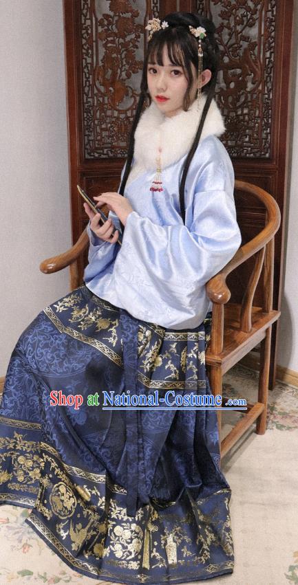 China Ming Dynasty Nobility Beauty Historical Clothing Ancient Princess Hanfu Dress Garments for Women