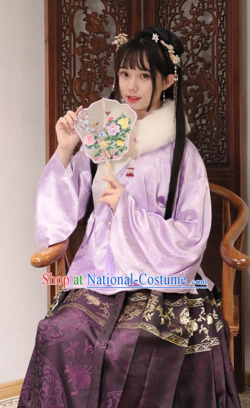 China Traditional Ming Dynasty Royal Infanta Historical Clothing Ancient Palace Princess Hanfu Dress Garments Complete Set