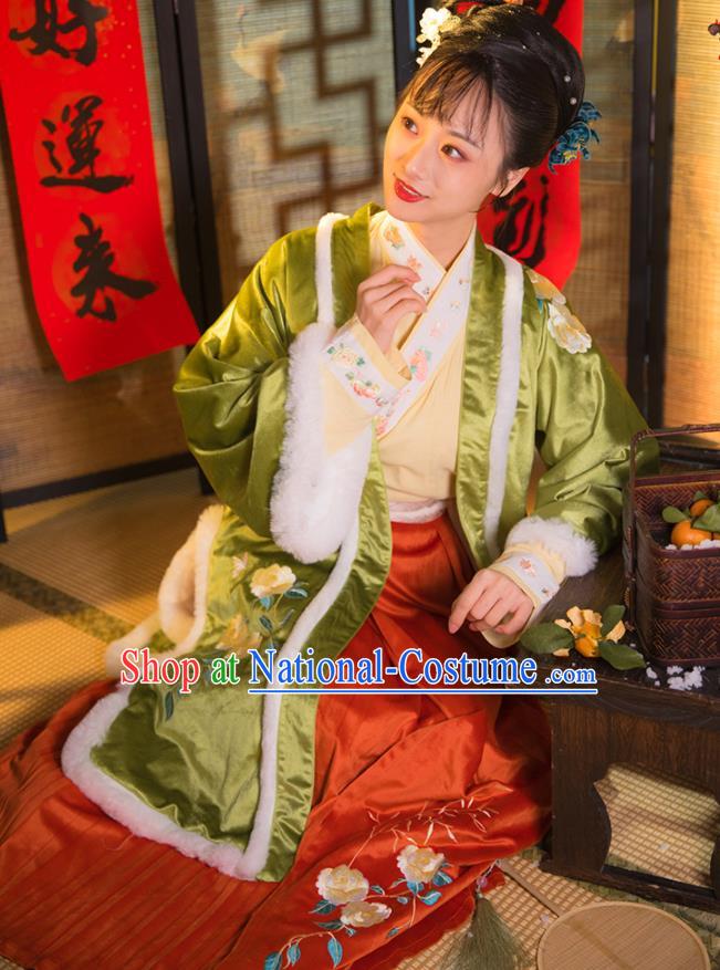 China Ancient Palace Princess Hanfu Dress Clothing Song Dynasty Imperial Infanta Garment Costumes for Women