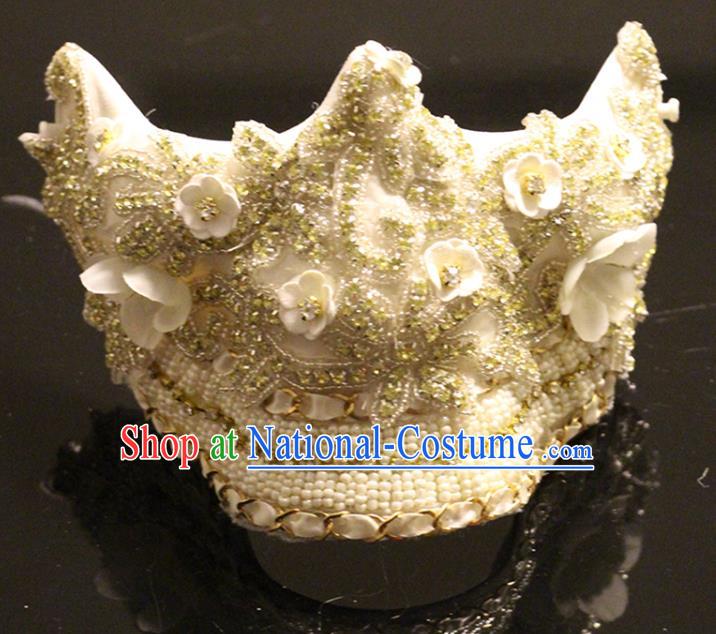 Handmade Costume Party Gothic Princess Headpiece Brazil Carnival Pearls Mask Halloween Cosplay Face Mask