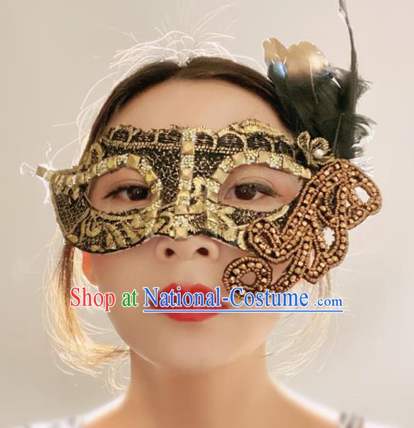 Handmade Brazil Carnival Rivet Mask Halloween Cosplay Face Mask Costume Party Blinder Gothic Queen Headpiece