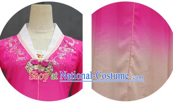 Top Chinese Classical Dance Rosy Dress Woman Solo Dance Garment Costume Traditional Umbrella Dance Clothing