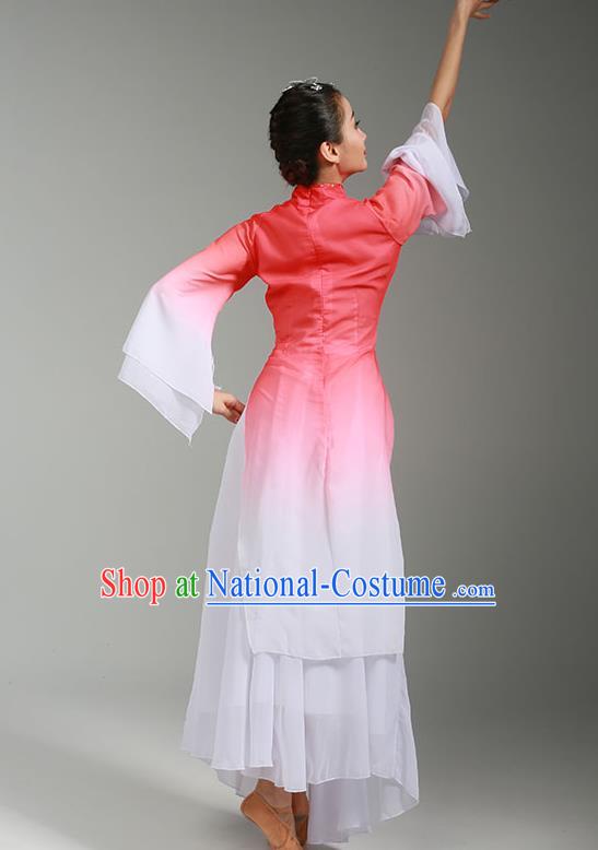 China Jiaozhou Yangko Performance Red Uniforms Fan Dance Group Dance Garment Costume Folk Dance Clothing