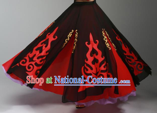 China Xinjiang Ethnic Dance Garments Uygur Minority Folk Dance Dress Uyghur Nationality Stage Performance Clothing