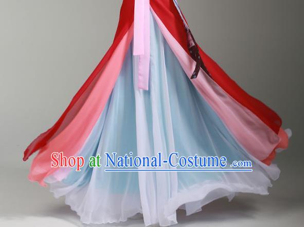 China Korean Nationality Stage Performance Clothing Korea Ethnic Dance Garments Minority Woman Solo Dance Dress