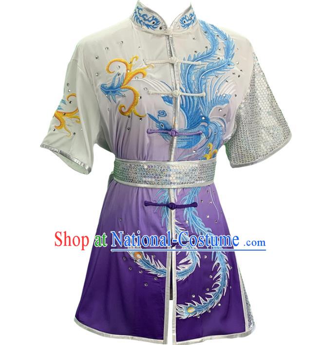 China Martial Arts Uniforms Wushu Kung Fu Competition Garment Costume Female Shadowboxing Clothing