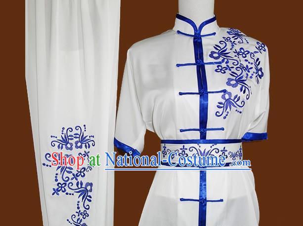 Chinese Tai Chi Sword Performance Suits Martial Arts Competition Outfits Kung Fu Wushu Clothing