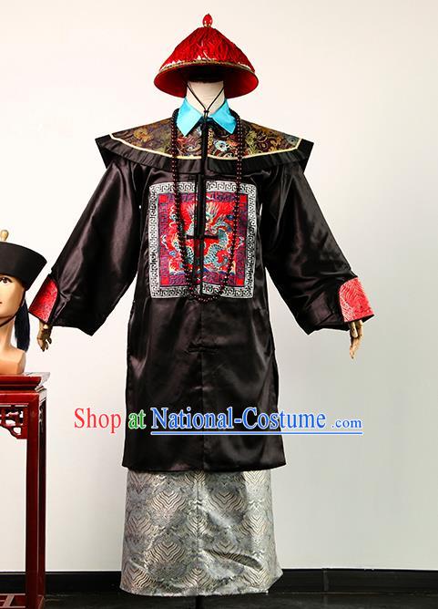 Chinese Qing Dynasty Prince Clothing Ancient Duke Official Uniform TV Empresses in the Palace Yun Li Robe