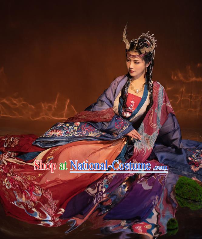 China Traditional Song Dynasty Imperial Consort Historical Garment Costumes Ancient Fairy Princess Hanfu Dress Clothing