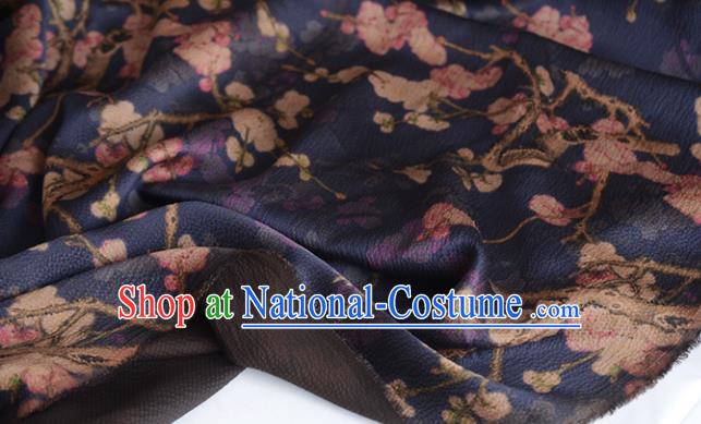 Navy Gambiered Guangdong Gauze High Quality Chinese Qipao Cheongsam Fabric DIY Fabric Silk Fabric