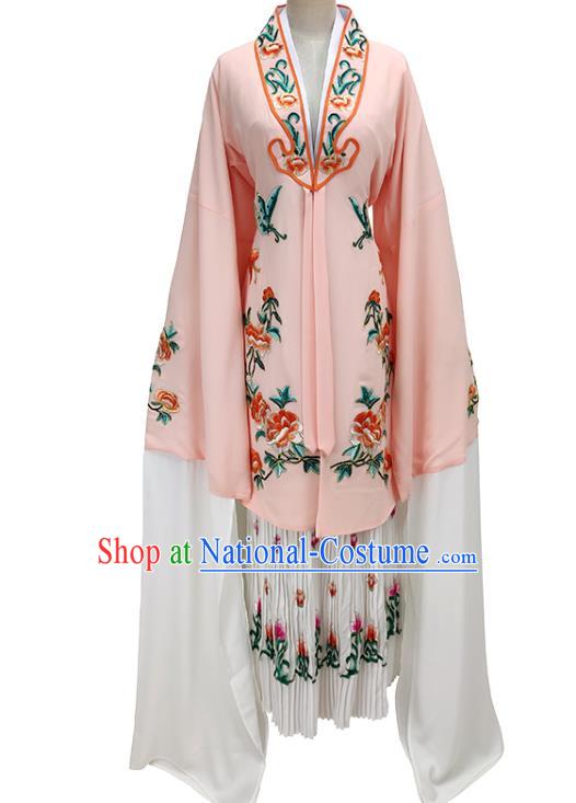 Chinese Beijing Opera Actress Clothing Traditional Peking Opera Diva Apricot Cape Shaoxing Opera Noble Lady Garment