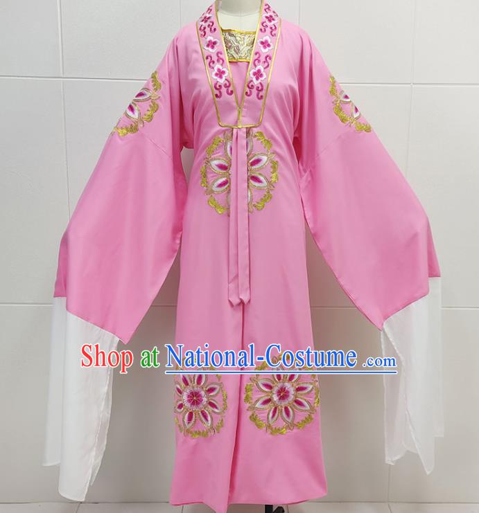 China Peking Opera Niche Pink Garments Traditional Shaoxing Opera Xiaosheng Scholar Meng Lijun Clothing