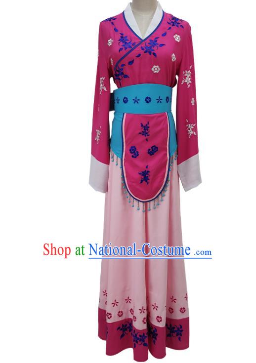 Chinese Beijing Opera Village Girl Clothing Traditional Shaoxing Opera Li Fengjie Dress Garments