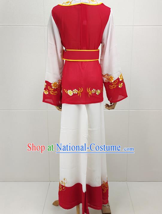 Chinese Beijing Opera Xiaodan Clothing Peking Opera Young Lady Dress Traditional Shaoxing Opera Servant Girl Garment