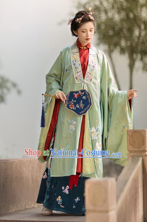 China Ancient Noble Countess Hanfu Dress Garments Traditional Ming Dynasty Court Woman Historical Clothing Full Set