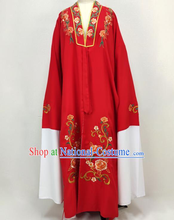 China Traditional Beijing Opera Niche Red Cape Shaoxing Opera Scholar Clothing Peking Opera Xiaosheng Garment Costume