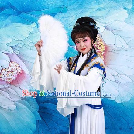 Chinese Traditional Peking Opera Hua Tan Cui Yingying Dress Beijing Opera Actress Garment Shaoxing Opera Noble Lady Clothing