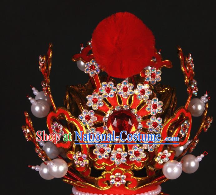 China Beijing Opera Xiaosheng Hair Accessories Shaoxing Opera Childe Jia Baoyu Hair Crown Traditional Peking Opera Monkey King Headdress