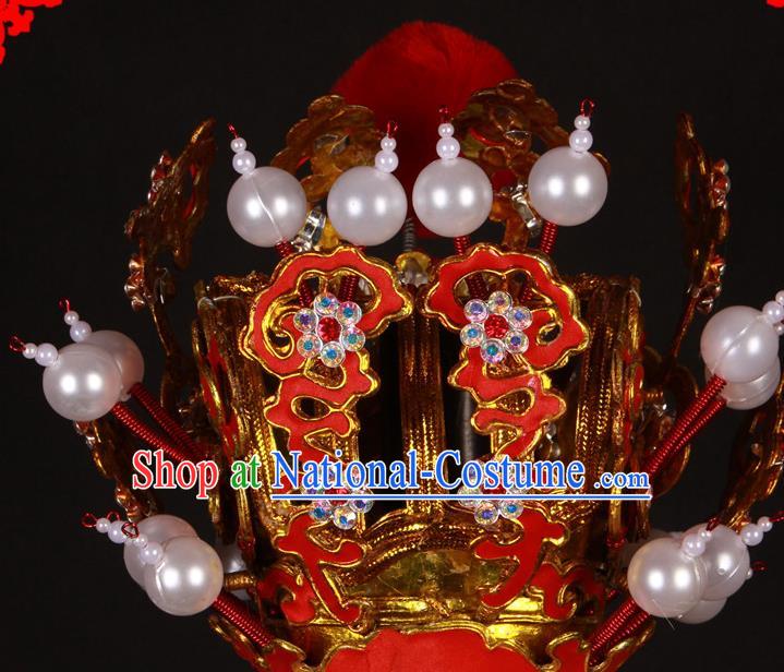 China Beijing Opera Xiaosheng Hair Accessories Shaoxing Opera Childe Jia Baoyu Hair Crown Traditional Peking Opera Monkey King Headdress