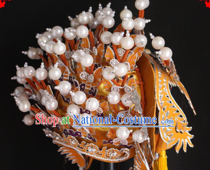 China Shaoxing Opera Empress Hat Traditional Peking Opera Hua Tan Headdress Beijing Opera Phoenix Coronet