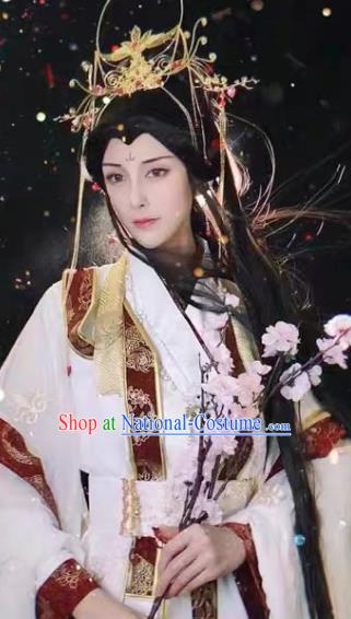 Chinese Ancient Noble Childe Hanfu Clothing Traditional Drama Cosplay Crown Prince Wedding Garment Costume