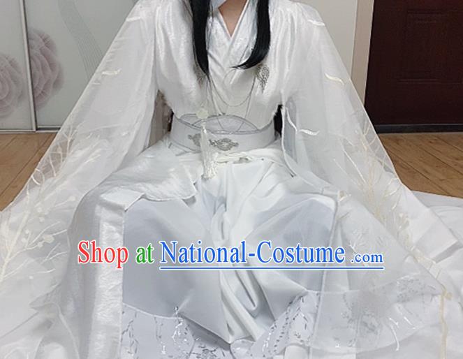 Chinese Ancient Crown Prince Hanfu Clothing Traditional Drama Cosplay Swordsman Chu Wanning Garment Costume